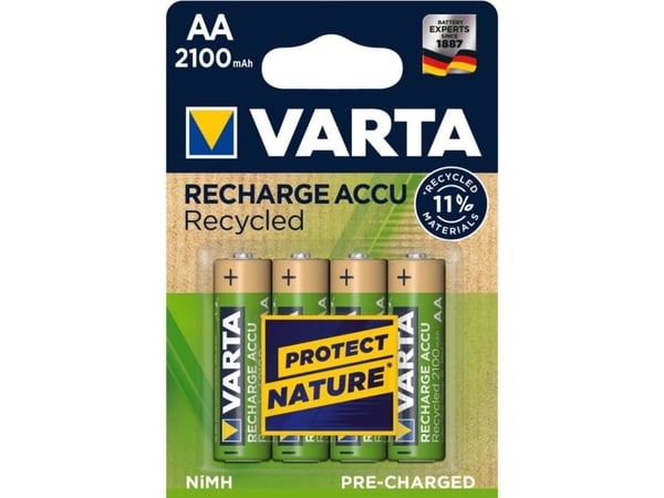 Varta Recharge Accu Recycled 56816 - Batteri 4 x AA-type - NiMH - (ladbare) - 2100 mAh