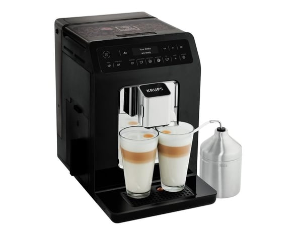 Krups Evidence EA8918, Espressomaskin, 2,3 l, Kaffebönor, Inbyggd kvarn, 1450 W, Svart