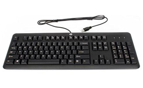 HP 672647-333, Fullstor (100 %), Kabel, USB, Mekaniska tangentbrytare, Svart (Dutch layout)