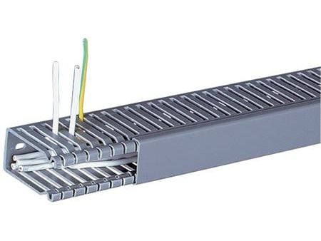 Hager BA66002507030B, Kabelränna, Grå, PVC, V0, 31 mm, 2000 mm
