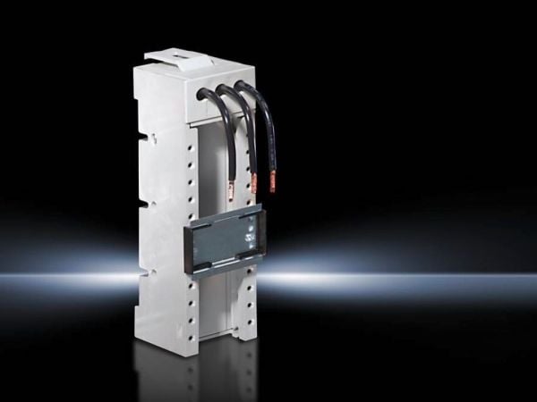 Rittal Mini-PLS Geräteadapter - 0,16 m - 3-poli, Strømkontaktmontering, Polyamid, Hvit, 1 stykker