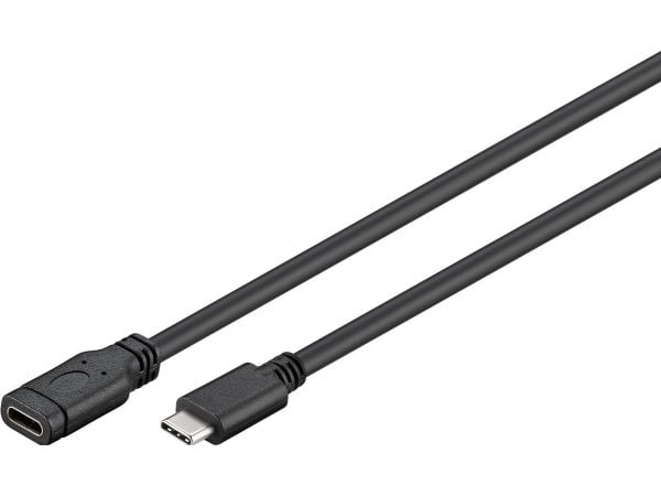Goobay 45393, 1 m, USB C, USB C, USB 3.2 Gen 1 (3.1 Gen 1), 5000 Mbit/s, Sort