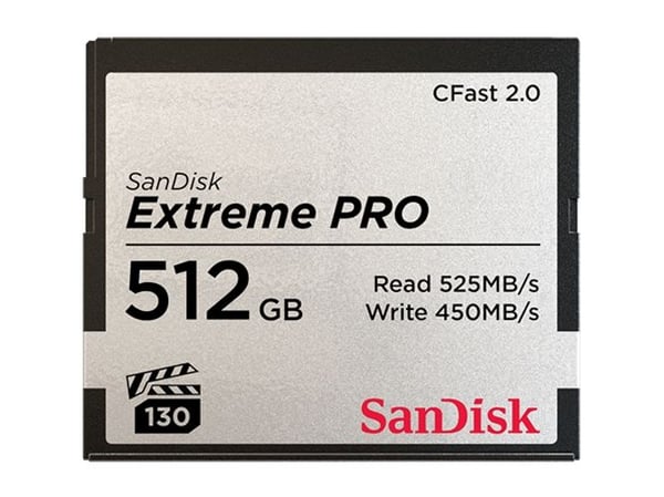 SanDisk Extreme Pro - Flashminnekort - 512 GB - CFast 2.0