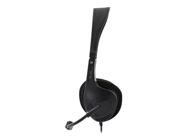 DELTACO HL-43 - Hodesett - on-ear - kablet - svart