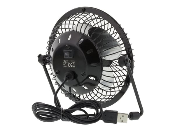 DELTACO FT-750 - Kjølevifte - bordtopp - USB - svart