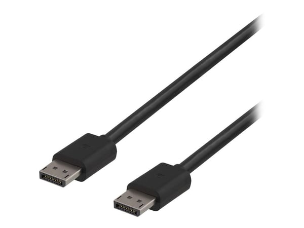 DELTACO DP8K-1020 - DisplayPort-kabel - DisplayPort (hann) til DisplayPort (hann) - DisplayPort 1.4 - 2 m - svart