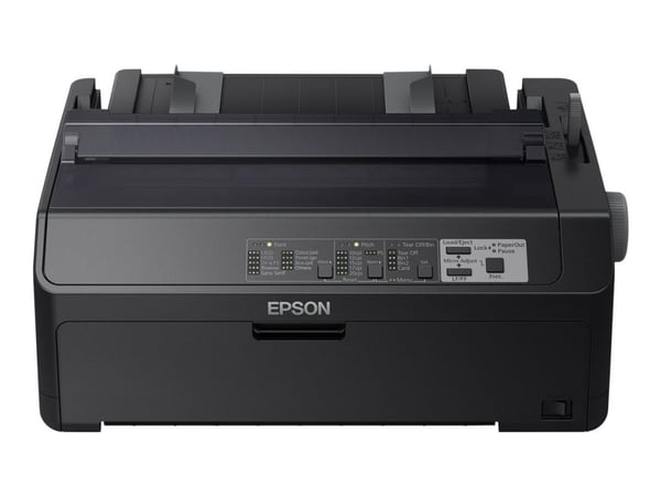 Epson LQ-590II, 550 cps, 10 cpi, 6 kopiot, Code 128 (A/B/C), Code 39, EAN13, EAN8, Interleaved 2/5, POSTNET, UPC-A, UPC-E, PC437, PC708, PC720, PC8...