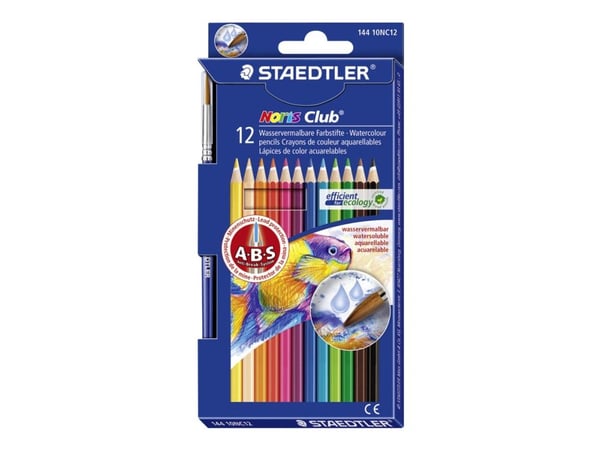 Färgpenna Staedtler 144 Noris Club 10NC12 ass. färger (12 st.)