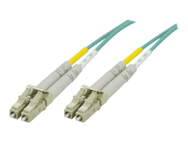 DELTACO - Nettverkskabel - LC multimodus (hann) til LC multimodus (hann) - 12 m - 12 m - fiberoptisk - 50 / 125 mikroner - OM3