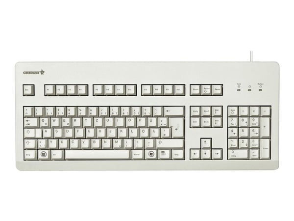 CHERRY G80-3000 - Tastatur - PS/2, USB - USA - lysegrå