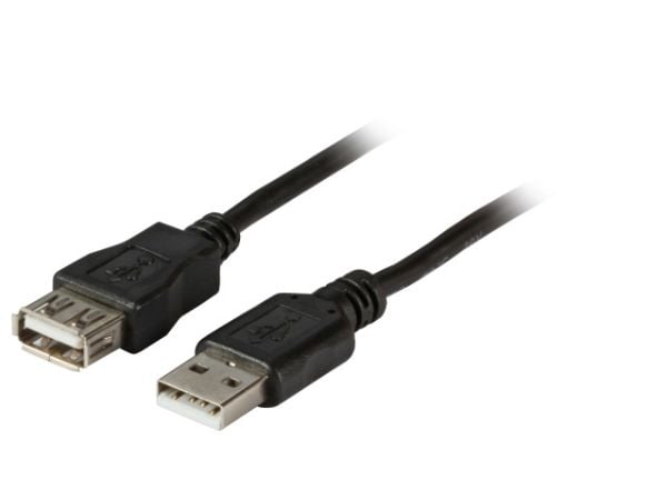 EFB elektronikk K5220SW.3, 3 m, USB A, USB A, USB 2.0, 480 Mbit/s, sort