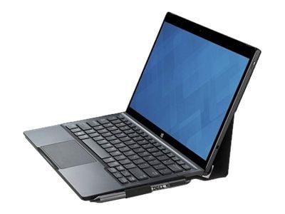 Dell - Tangentbord och foliefodral - med pekplatta - QWERTY - hela norden - för Latitude 7275; XPS 12 9250