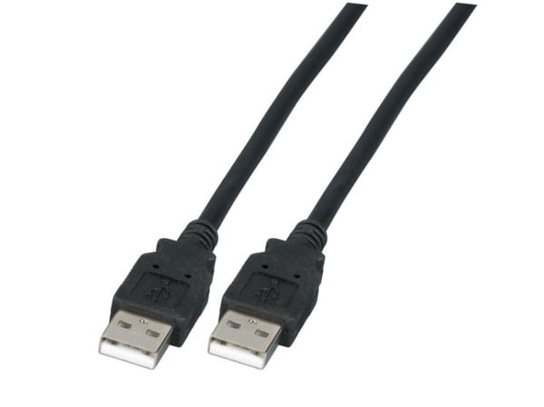 EFB elektronikk K5204.0.5, 0,5 m, USB A, USB A, USB 2.0, 480 Mbit/s, sort