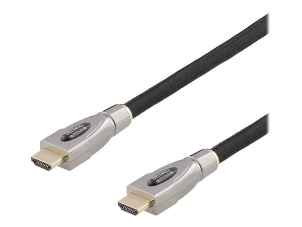 DELTACO Prime HDMI-4200 - HDMI-kabel med Ethernet - HDMI hann til HDMI hann - 20 m - svart - 4K-støtte
