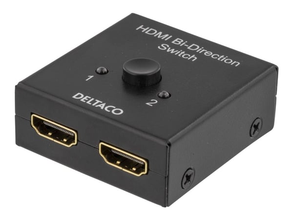DELTACO PRIME HDMI-7017 - Video/audio switch - 2 x HDMI - stasjonær