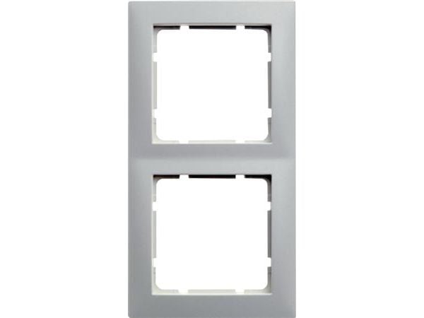 Berker Rahmen 2f.pws senkr. u.waagerecht 10129909, Hvid, Termoplast, Berker, Mat, Berker S.1, 10 stk
