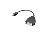Lenovo - DisplayPort-adapter - enkeltlenke - Mini DisplayPort (hann) til DVI-D (hunn) - 20 cm - for ThinkCentre M75t Gen 2; ThinkPad P51; ThinkStat...
