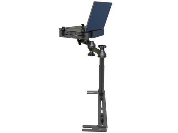 RAM Universal No-Drill Laptop Mount - Monteringssett (monteringsbase, notebook-bakke, teleskopstang, dobbelt leddet svingarm) - for notebook - stål...