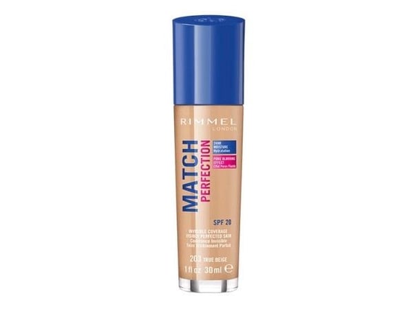 Rimmel London Match Perfection 24HR SPF20 foundation 203 True Beige 30 ml