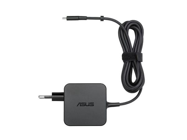 ASUS AC65-00 - Strømadapter - AC 100-240 V - 65 watt - Europa - svart - for Chromebook 12; ExpertBook B9; P5; ZenBook 13; 13 OLED; 14; ZenBook Flip 13