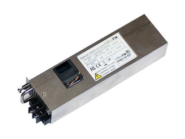 MikroTik PW48V-12V150W - Strømforsyning - "hot-plug" (plug-in modul) - 150 watt - for Cloud Core Router CCR1072-1G-8S+, CCR1072-1G-S+