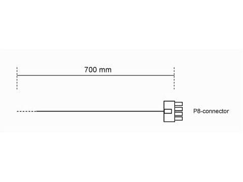 be quiet! CC-7710, EPS 8-pin, EPS 8-pin, 0,7 m, Uros, Uros, Suora