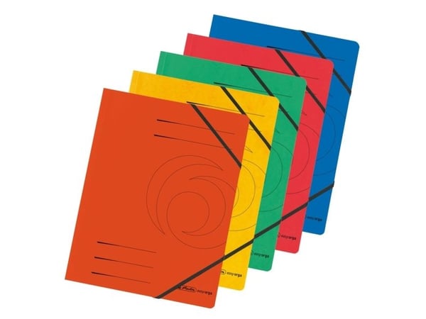 Herlitz Colorspan - Filmappe - for A4 (210 x 297 mm) - assorterte farger (en pakke 5)