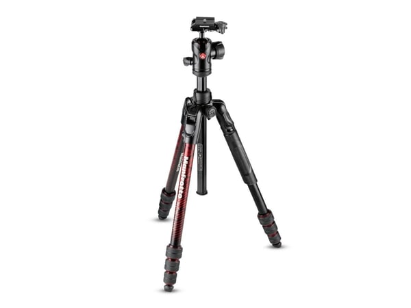 Manfrotto Befree Advanced MKBFRTA4RD-BH - Tripod - med Manfrotto 494 Center Ball head