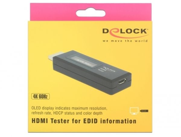 DeLOCK 63327, HDMI-A 19 pin, USB Type Micro-B, Svart