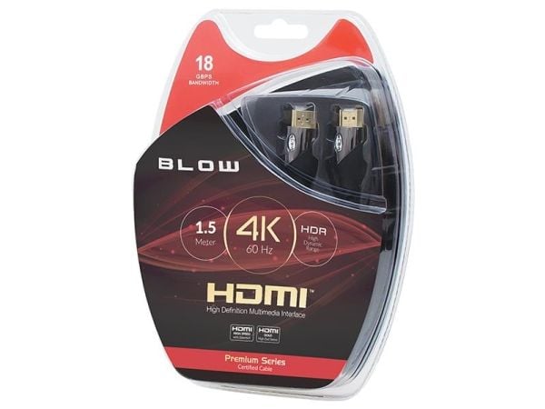 Blow HDMI - HDMI-kabel 1,5 m svart (5900804050087)