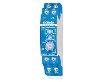 Eltako TLZ12-8PLUS, Tidströmställare, 1P, Blå, CE, 250 V, 18 mm