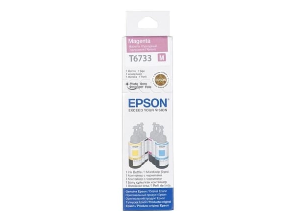 Epson T6733 - 70 ml - magenta - original - blekkpåfylling - for Epson L1800, L800, L805, L810, L850; EcoTank L1800