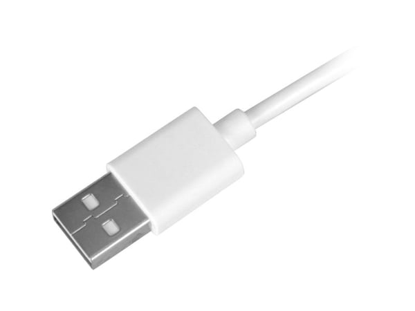 Sharkoon USB 2.0 A till USB-C adapter vit 1 m