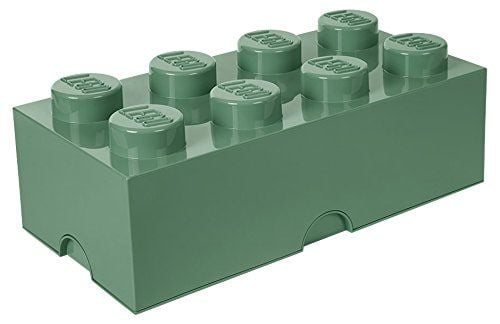 LEGO Room Copenhagen Oppbevaringskloss 8 beholder grågrønn (RC40041747)