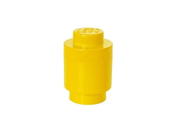 LEGO Storage Brick 1 Round - Förvaringsbox - gul