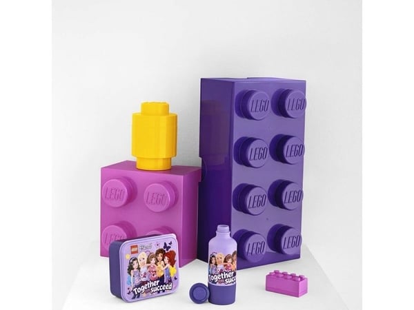 LEGO Storage Brick 1 Round - Förvaringsbox - gul