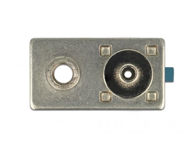 Delock FAKRA Z plug spring pin for crimping 1 prepunched hole - Påknipsbar mulighetsmodulfrontplate - FAKRA Z - RAL 5021, vannblå