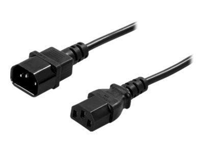 DELTACO DEL-112-50 - Jatkojohto verkkovirralle - IEC 60320 C14 verkkovirralle IEC 60320 C13 - AC 250 V - 10 A - 50 cm - suora liitin - musta