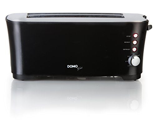 Domo DO961T, 4 skivor, Svart, Plast, 1350 W, 447 mm, 225 mm