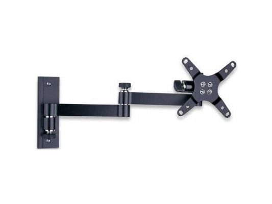 Techly LED 100 - Monteringssett (veggfeste med svingarm) for LCD-TV - svart - skjermstørrelse: 33-76,2 cm (13 tommer-30 tommer)
