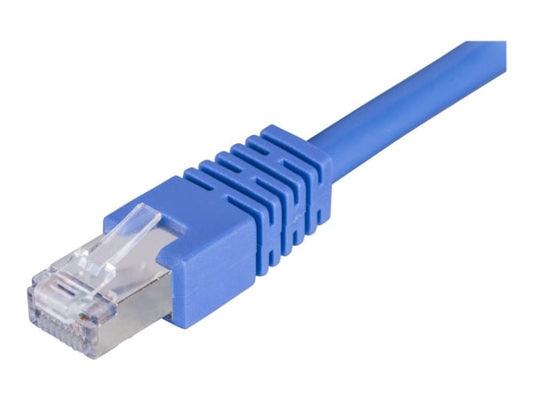 DELTACO - Koblingskabel - RJ-45 (hann) til RJ-45 (hann) - 50 cm - FTP - CAT 6 - blå