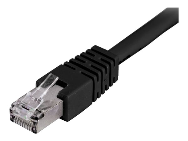 Deltaco F/UTP Cat6 patch cable, 0.5m, 250MHz, Delta-certified, LSZH, 0,5 m, Cat6, RJ-45, RJ-45, musta