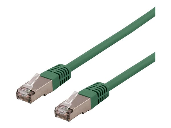 DELTACO STP-611GAU - Liitäntäjohto - RJ-45 (uros) RJ-45 (uros) - 1,5 m - taitettu suojaamaton kierretty pari (F/UTP) - CAT 6a - halogeeniton, muoto...