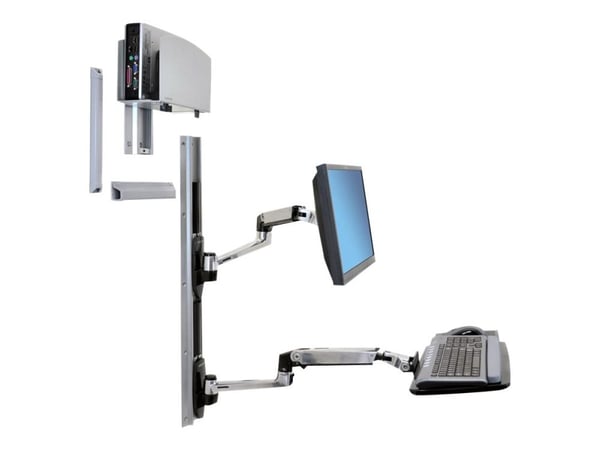 Ergotron LX Wall Mount System, Seinä, 13,4 kg