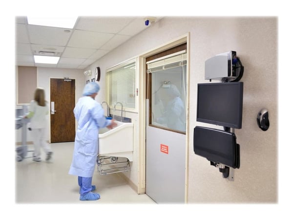 Ergotron LX Wall Mount System - Monteringssett (veggarm, musholder, 2 spordekker, tastaturarm, 2 kabelkanaler, håndleddsstøtte, veggspor 10", veggs...