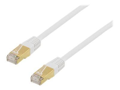 DELTACO STP-703V - Koblingskabel - RJ-45 (hann) til RJ-45 (hann) - SF/FTP - CAT 7 - hvit