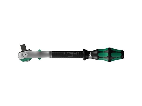 Wera 8000 B, Pipenøkkel, 1 stykker, Sort, Grønn, Skrallehåndtak, 1 stykker, 3/8"
