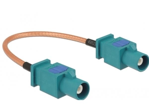 Delock - Antennekabel - FAKRA Z-kobling (P) til FAKRA Z-kobling (P) - 15 cm - koaksial - RG-316