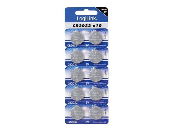 LogiLink Ultra Power - Batteri 10 x CR2032 - Li/MnO2