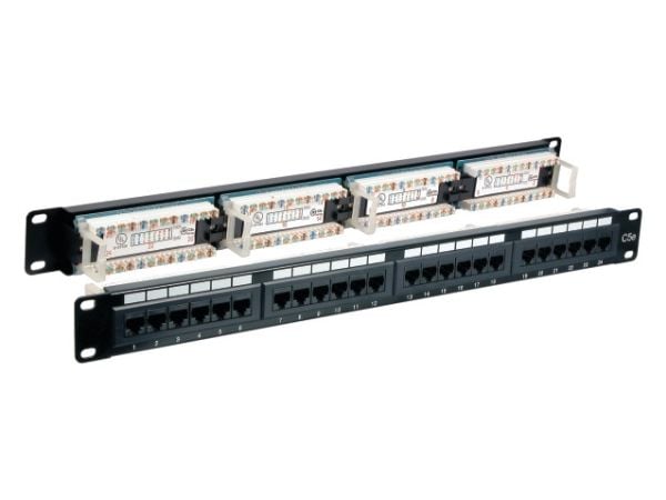 EFB Elektronik 37584.1, 2500 Mbit/s, RJ-45, Cat5e, U/UTP (UTP), Sort, Rackmontering